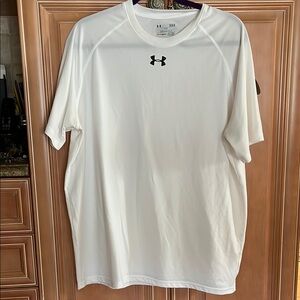 Under Armour White Short Sleeve Performance Tee